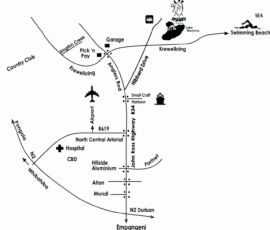 Imvubu Lodge Directions